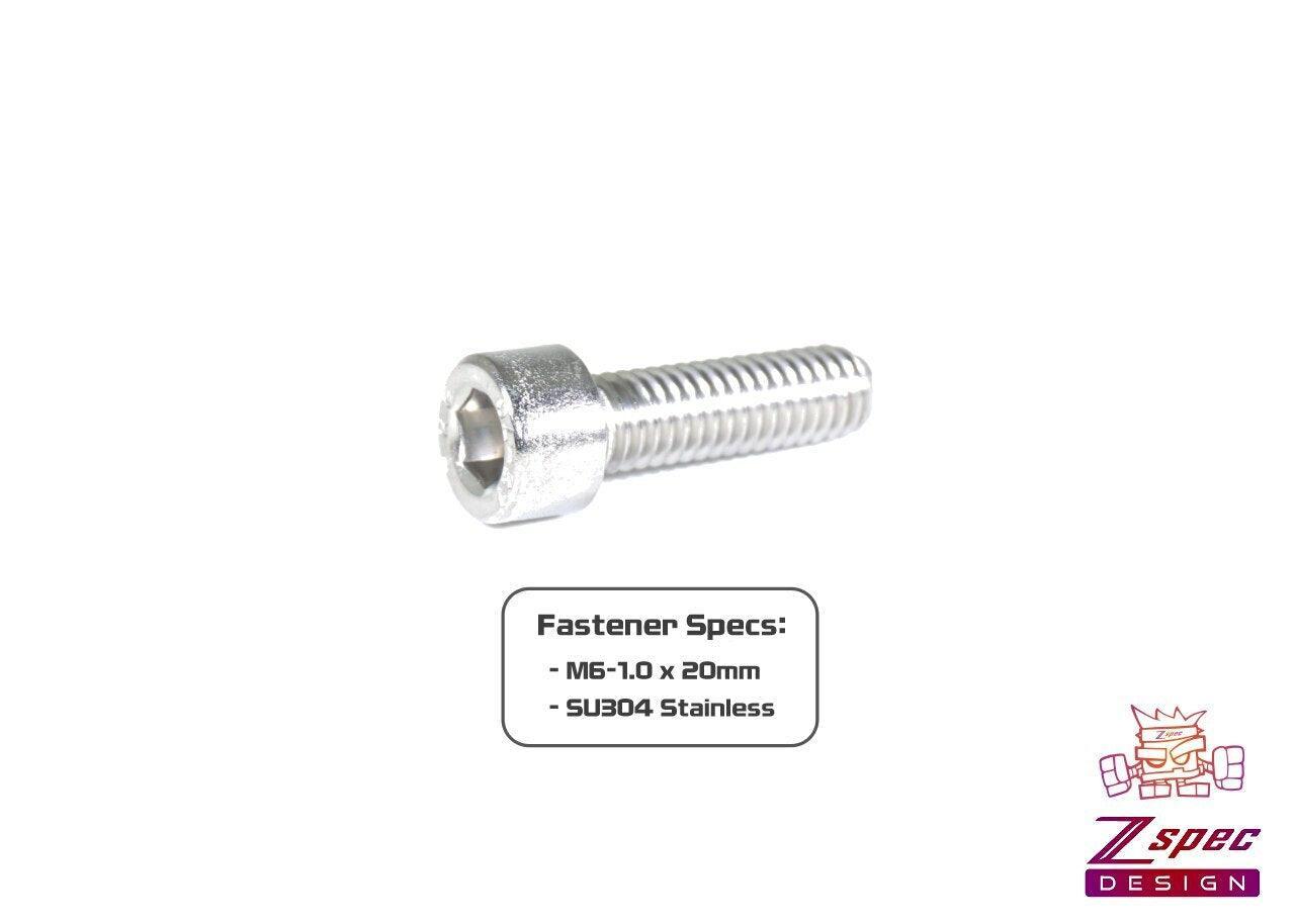 ZSPEC M6-1.0x20mm Socket-Head SHSC Fasteners, SUS304 Stainless, 10-Pack - ZSD-386114-  DRIVEN - 2