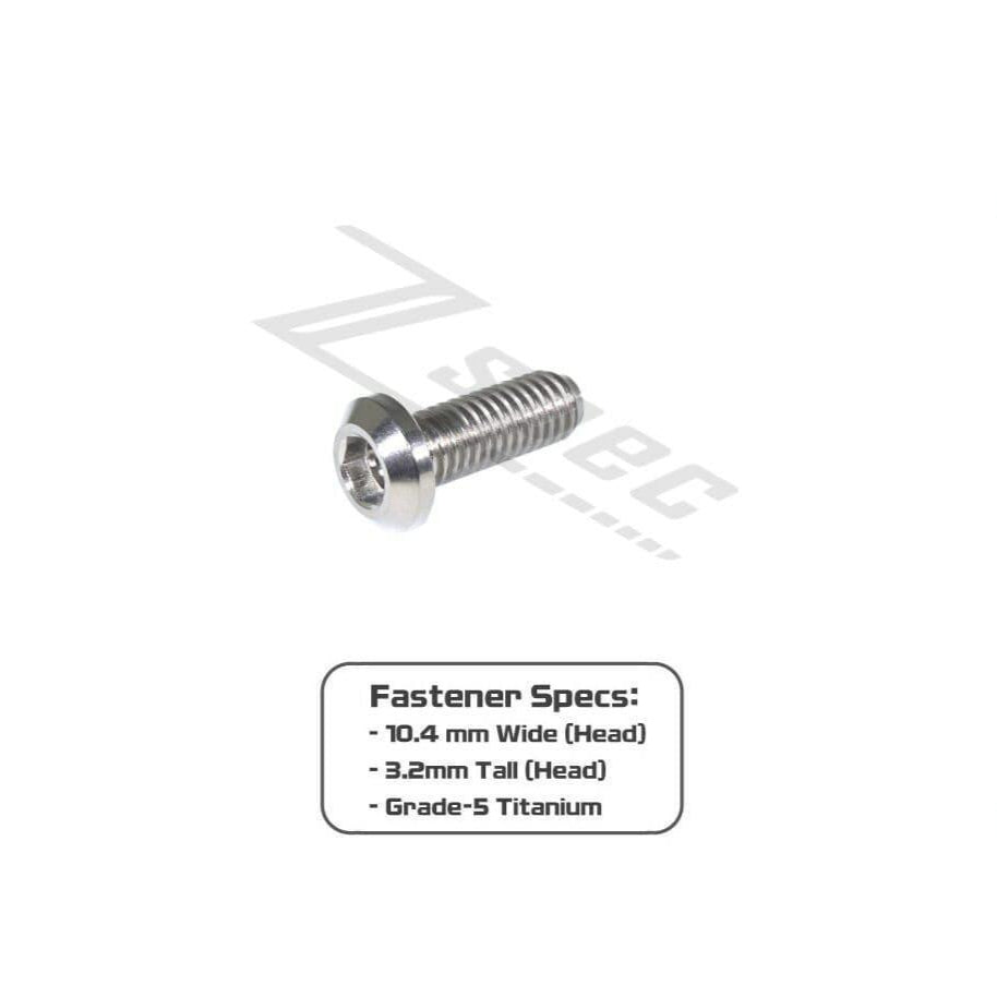 ZSPEC M6-1.0x16mm Dress Up Bolt® Fastener, Angled Head, Titanium Grade-5, Per Each - ZSD-006654-ZSD-006661-ZSD-006678-ZSD-006685-ZSD-006692-  DRIVEN - 2