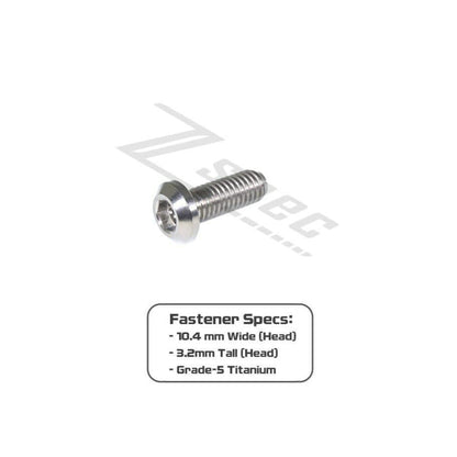 ZSPEC M6-1.0x16mm Dress Up Bolt® Fastener, Angled Head, Titanium Grade-5, Per Each - ZSD-006654-ZSD-006661-ZSD-006678-ZSD-006685-ZSD-006692-  DRIVEN - 2