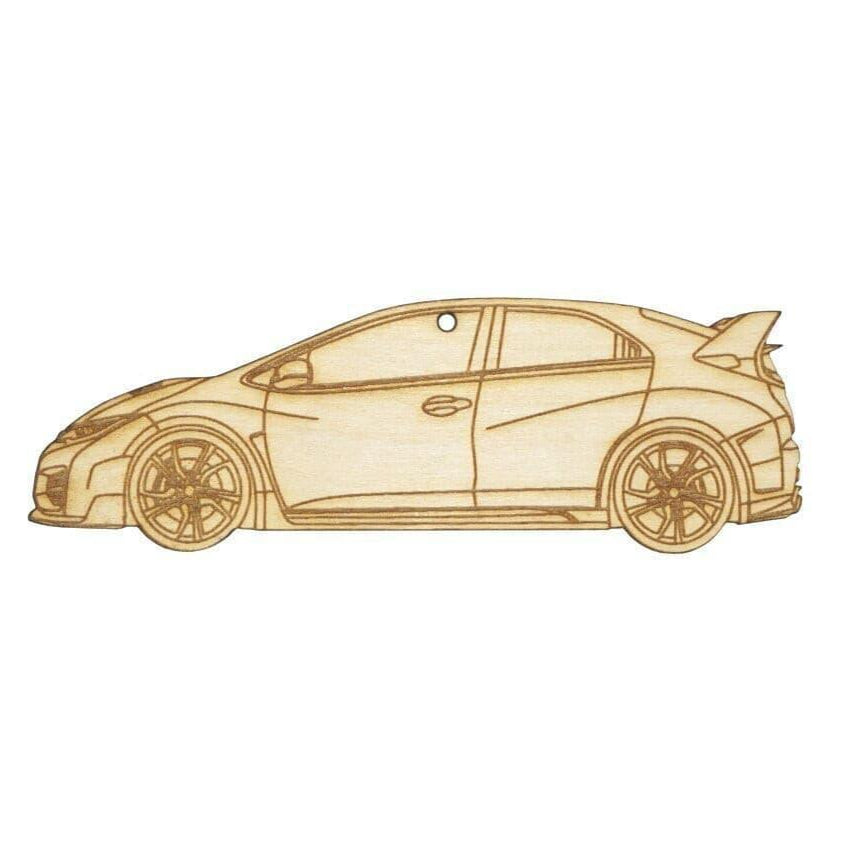 ZSPEC Laser-Engraved Wood Ornament, Style: Honda Civic FK2 Type R, Birch - ZSD-192210-  DRIVEN - 1