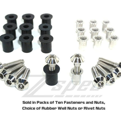ZSPEC M6x25mm Titanium Shank/Shoulder Bolts, Well or Rivet Nuts, 10-Pack - ZSD-568664-ZSD-568671-  DRIVEN - 2