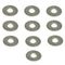 ZSPEC M10 Fender Flat Washers, SUS304 Stainless, 10-Pack