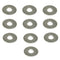 ZSPEC M8 Fender Flat Washers, SUS304 Stainless, 10-Pack