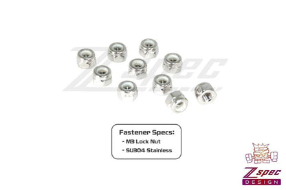 ZSPEC M3-0.5 Nylon Lock Nuts, Stainless SUS304, 10-Pack - ZSD-373817-  DRIVEN - 2