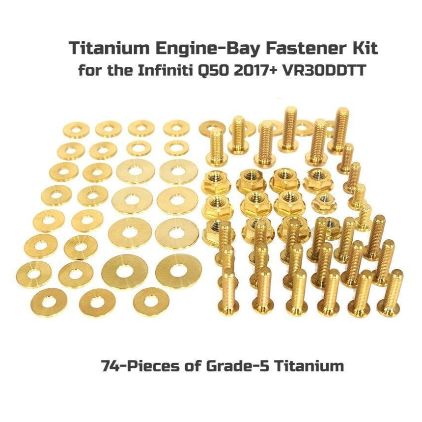 ZSPEC Stage-1 Dress Up Bolts® Fastener Kit for Infiniti Q50/Q60 w/VR30DDTT, Titanium - ZSD-198366-ZSD-198373-ZSD-198380-ZSD-198397-ZSD-198403-  DRIVEN - 3