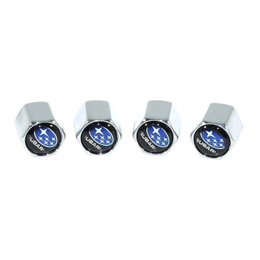 Chrome Valve Stem Tire Caps, Style: SUBARU - ZSD-374098-  DRIVEN - 1