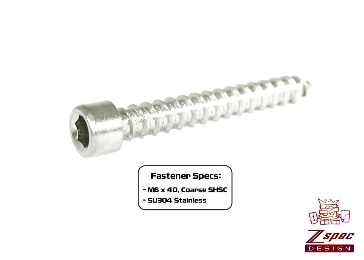 ZSPEC M6x40mm Coarse Socket-Cap SHSC Fasteners, Stainless, 10-Pack - ZSD-374135-  DRIVEN - 2