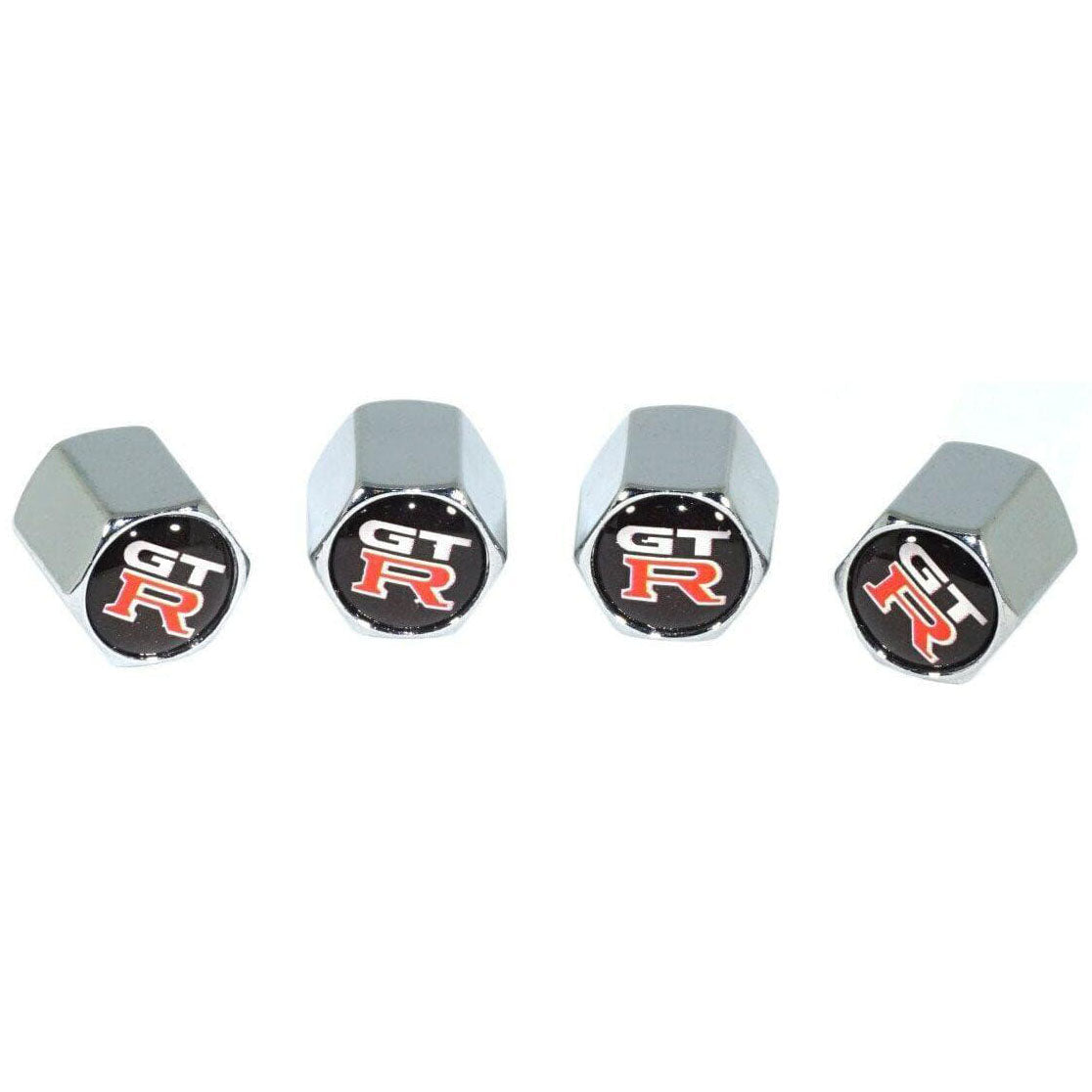 Chrome Valve Stem Tire Caps, Style: Nissan GTR/GT-R - ZSD-006012-  DRIVEN - 1