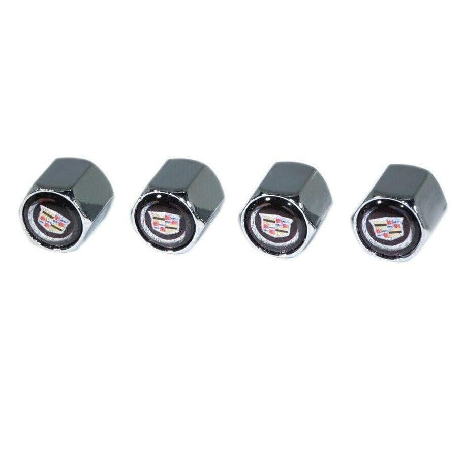 Chrome Valve Stem Tire Caps, Style: Cadillac - ZSD-004537-  DRIVEN - 1