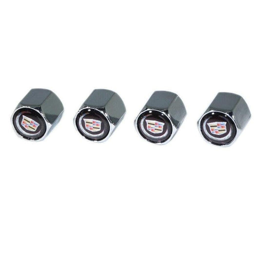 Chrome Valve Stem Tire Caps, Style: Cadillac - ZSD-004537-  DRIVEN - 1
