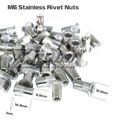 ZSPEC M6-1.0 Rivet Nuts, SUS304 Stainless Steel, 10-Pack - ZSD-005398-  DRIVEN - 3