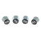 Chrome Valve Stem Tire Caps, Style: Nissan