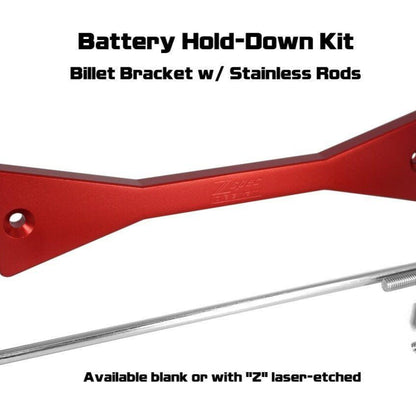 ZSPEC Battery Hold Down/Bracket for '09-20 Nissan 370z Z34, Billet w/ Stainless Hardware - ZSD-191312-ZSD-191329-ZSD-191336-ZSD-191343-ZSD-191350-  DRIVEN - 8