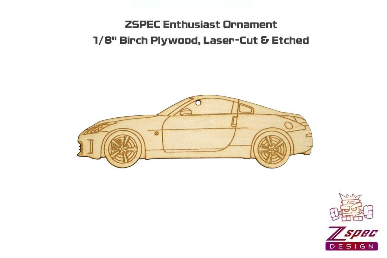 ZSPEC Laser-Engraved Wood Ornament, Style: Nissan 350z Z33, Birch - ZSD-006111-  DRIVEN - 2