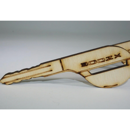 ZSPEC Laser-Engraved Birch Key Ornaments, Set of 4, Style: Nissan 300zx Z32, ~5-inch Wide - ZSD-005794-  DRIVEN - 4