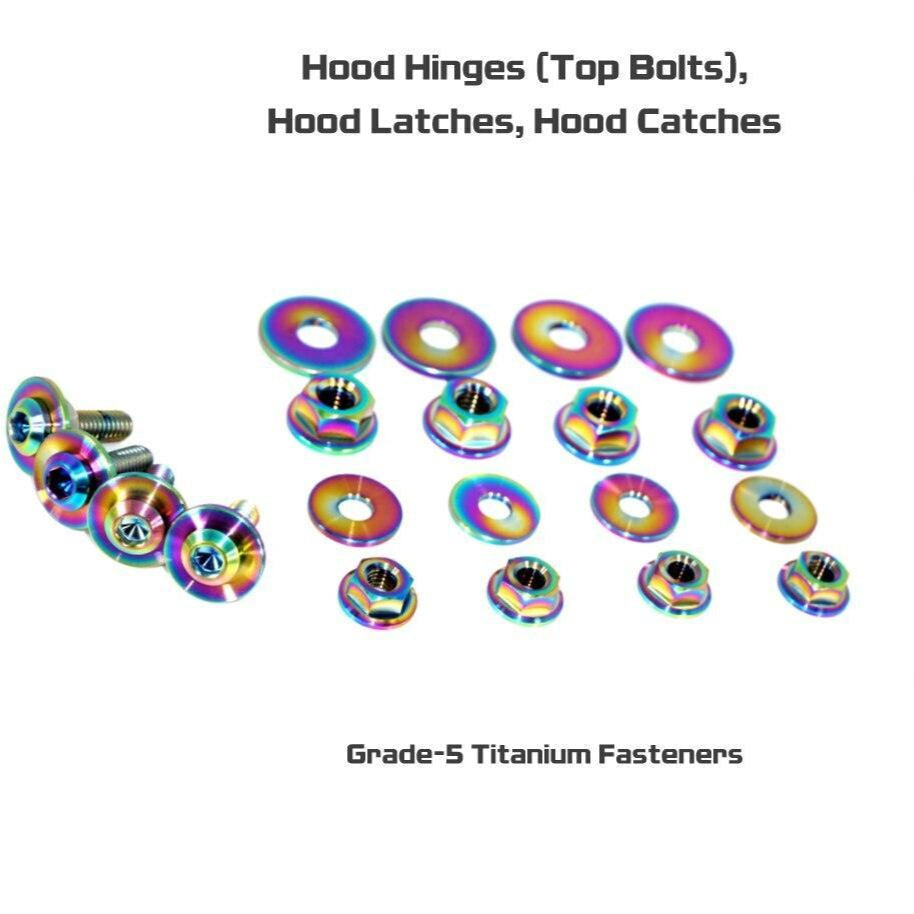 ZSPEC Hood Hinges/Latches/Catches Fasteners for '20+ Toyota Supra MKV GR A90, Titanium - ZSD-197345-ZSD-197352-ZSD-197369-ZSD-197376-ZSD-197383-  DRIVEN - 3