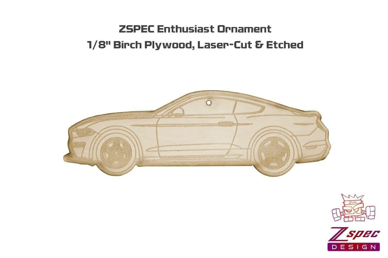 ZSPEC Laser-Engraved Wood Ornament, Style: Ford Mustang S550-Style, 5" - ZSD-006210-  DRIVEN - 2