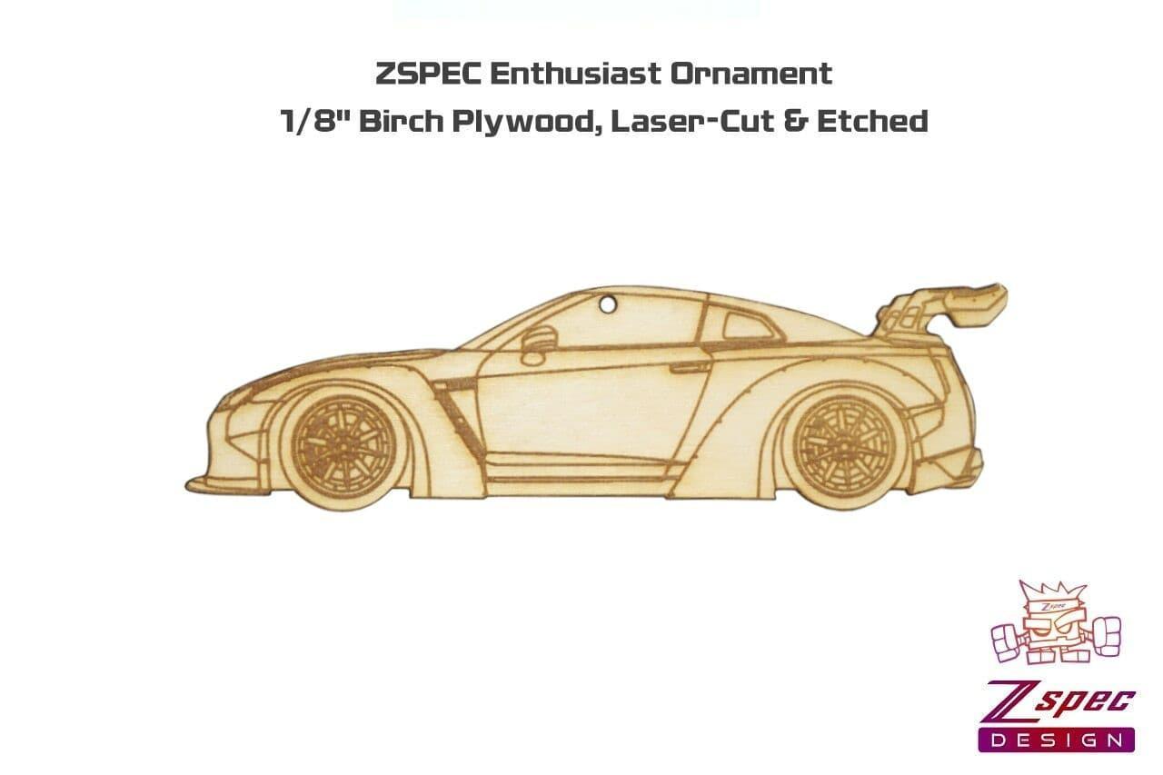 ZSPEC Laser-Engraved Wood Ornament, Style: Nissan R35 GTR Lib. Walk, Birch - ZSD-006104-  DRIVEN - 2