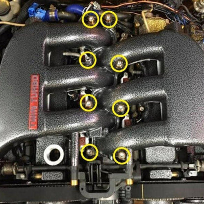 ZSPEC Upper-to-Lower Plenum Fasteners for 90-96 Nissan 300zx Z32 w/o Throttle Cover Bolt - ZSD-195495-ZSD-195501-ZSD-195518-ZSD-195525-ZSD-195532-  DRIVEN - 3