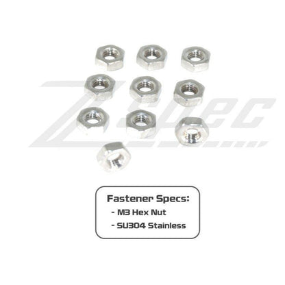 ZSPEC M3-0.5 Hex Nuts, Stainless SUS304, 10-Pack - ZSD-568305-  DRIVEN - 2