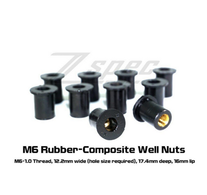 ZSPEC M6x25mm Titanium Shank/Shoulder Bolts, Well or Rivet Nuts, 10-Pack - ZSD-568664-ZSD-568671-  DRIVEN - 6