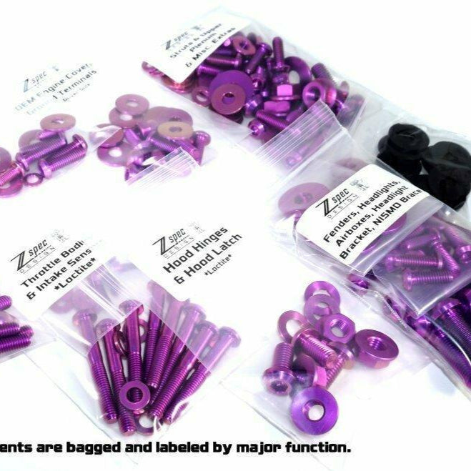 ZSPEC Stage-2 Dress Up Bolts®/Fastener Kit for '03-'08 Nissan 350z DE & HR, Titanium - ZSD-194207-ZSD-194214-ZSD-194221-ZSD-194238-ZSD-194245-  DRIVEN - 5