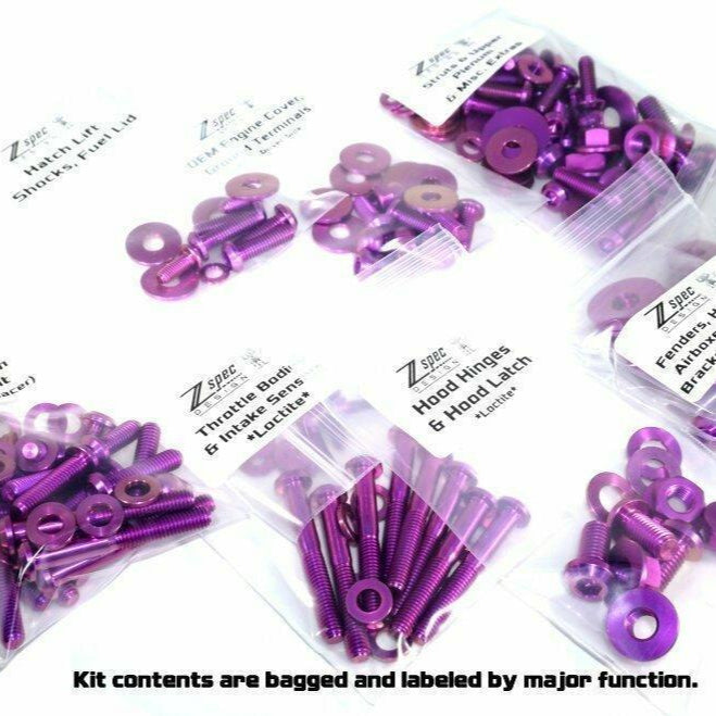 ZSPEC Stage-3 Dress Up Bolts®/Fastener Kit for '03-'08 Nissan 350z DE & HR, Titanium - ZSD-384394-ZSD-384400-ZSD-384417-ZSD-384424-ZSD-384431-  DRIVEN - 5
