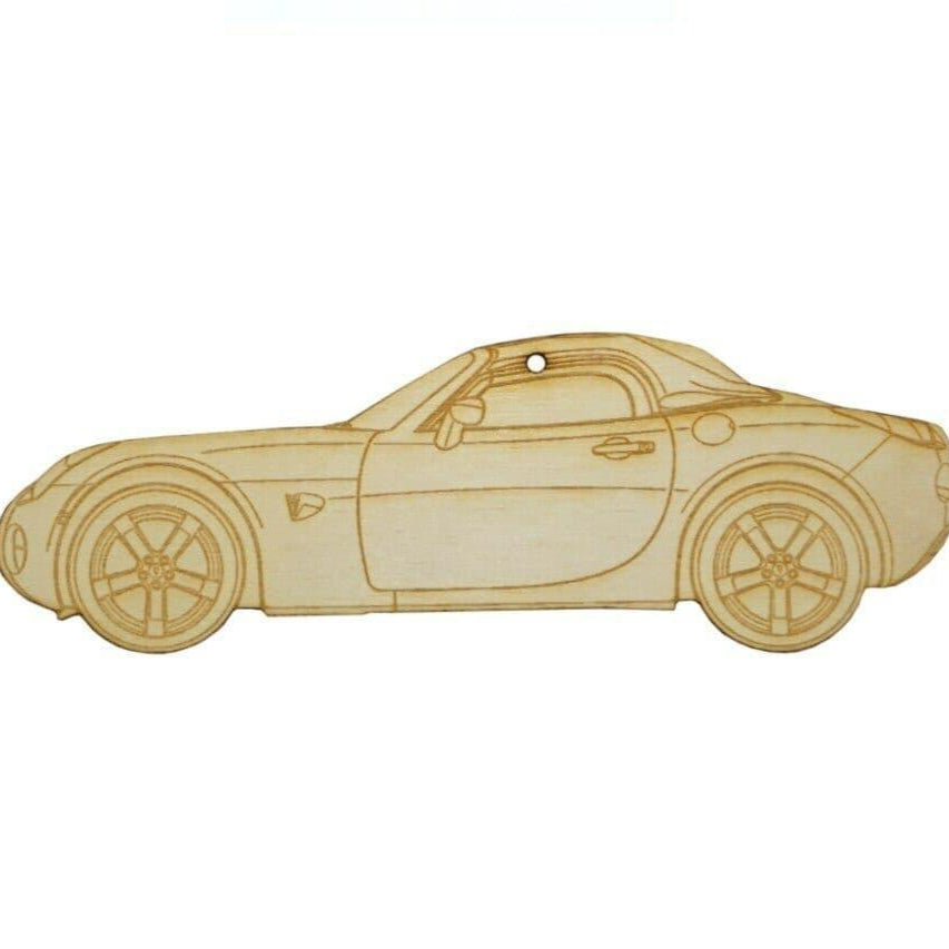 ZSPEC Laser-Engraved Birch Ornament, Style: Pontiac Solstice/Saturn Sky ~5-inch Wide - ZSD-373398-  DRIVEN - 1