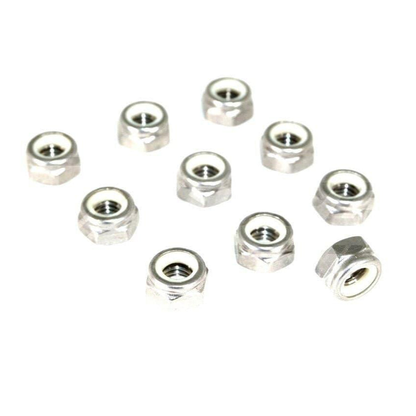 ZSPEC M6-1.0 Nylon Lock Nuts, Stainless SUS304, 10-Pack - ZSD-005121-  DRIVEN - 1