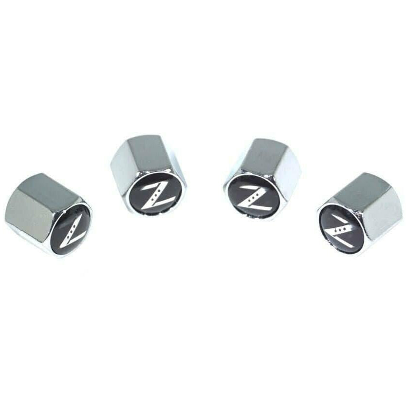 Chrome Valve Stem Tire Caps, Style: Nissan 350z Z33 - ZSD-192333-  DRIVEN - 1