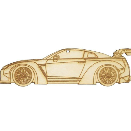 ZSPEC Laser-Engraved Wood Ornament, Style: Nissan R35 GTR Lib. Walk, Birch - ZSD-006104-  DRIVEN - 1
