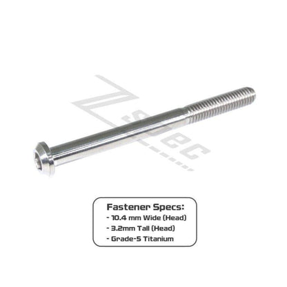 ZSPEC M6-1.0x70mm Dress Up Bolt® Fastener, Angled Head, Titanium Grade-5, Per Each - ZSD-192227-ZSD-192234-ZSD-192241-ZSD-192258-ZSD-192265-  DRIVEN - 2