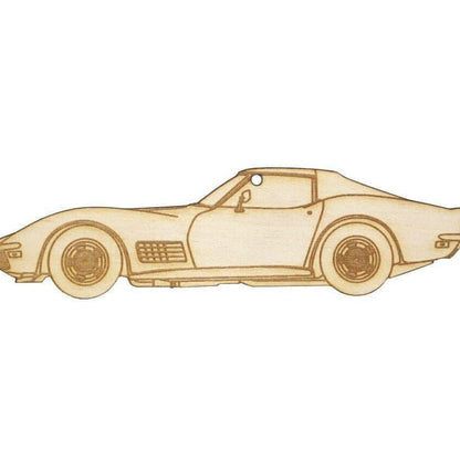 ZSPEC Laser-Engraved Wood Ornament, Style: Corvette C3, Birch - ZSD-192296-  DRIVEN - 1