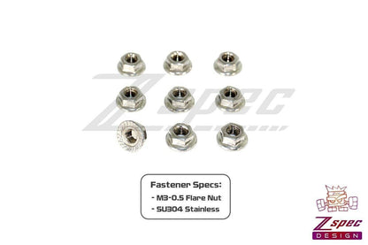 ZSPEC M3 Metric Flare Nuts, Stainless SUS304, 10-Pack - ZSD-004469-  DRIVEN - 2