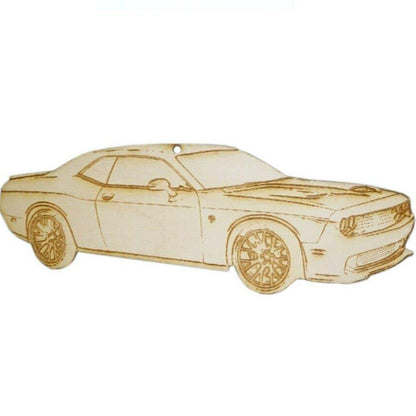 ZSPEC Laser-Engraved Ornament, Style: Dodge. Challenger SRT, ~5-inch Wide - ZSD-192821-  DRIVEN - 1