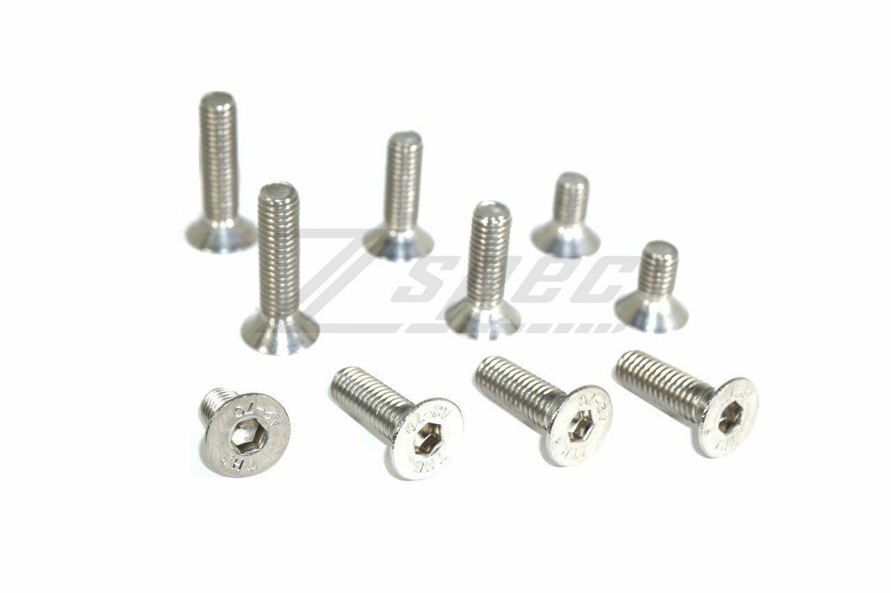 ZSPEC M8-1.25x25mm Flat-Head FHSC Fasteners, Stainless, 10-Pack - ZSD-386046-  DRIVEN - 2