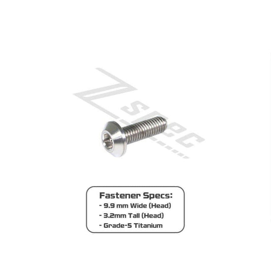 ZSPEC M5-0.8x16mm Dress Up Bolt® Fastener, Angled Head, Titanium Grade-5, Per Each - ZSD-007194-ZSD-007200-ZSD-007217-ZSD-007224-ZSD-007231-  DRIVEN - 2