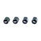 Chrome Valve Stem Tire Caps, Style: Mustang, Black Background
