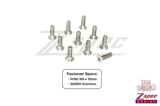 ZSPEC M3-0.5x10mm Fasteners, FHSC, Stainless SUS304, 10-Pack - ZSD-374050-  DRIVEN - 2