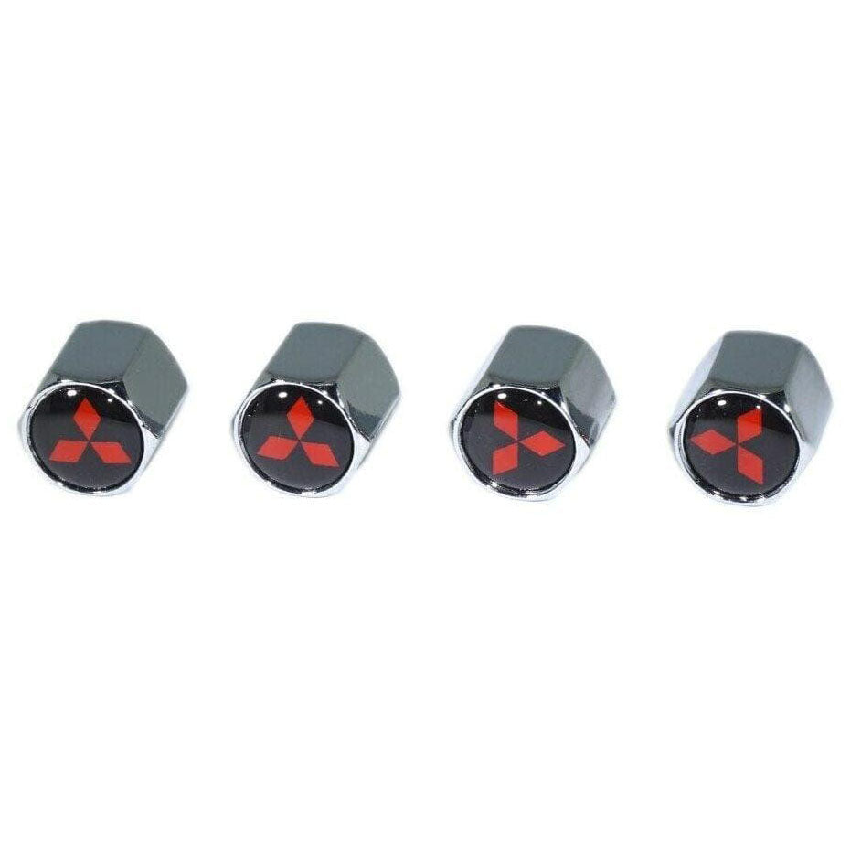 Chrome Valve Stem Tire Caps, Style: Mitsubishi - ZSD-192548-  DRIVEN - 1
