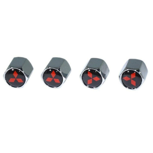Chrome Valve Stem Tire Caps, Style: Mitsubishi - ZSD-192548-  DRIVEN - 1
