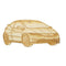 ZSPEC Laser-Engraved Wood Ornament, Style: Honda Civic, ~5-inch Wide