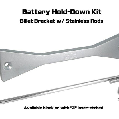 ZSPEC Battery Hold Down/Bracket for '09-20 Nissan 370z Z34, Billet w/ Stainless Hardware - ZSD-191312-ZSD-191329-ZSD-191336-ZSD-191343-ZSD-191350-  DRIVEN - 9