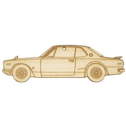 ZSPEC Laser-Engraved Wood Ornament, Style: Nissan KPGC10 GTR Hakosuka, Birch - ZSD-006036-  DRIVEN - 1