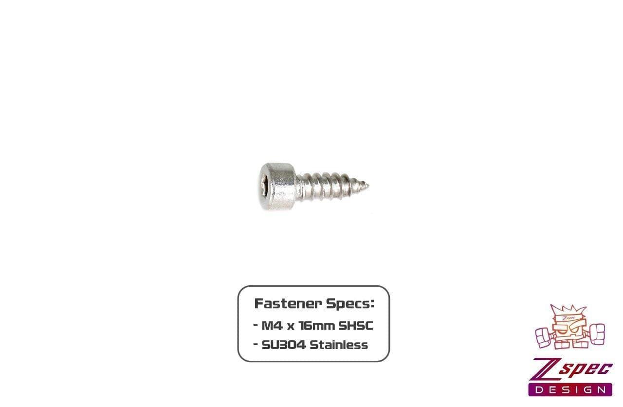 ZSPEC M4x12mm Coarse Socket-Cap SHSC Fasteners, Stainless, 10-Pack - ZSD-004766-  DRIVEN - 2