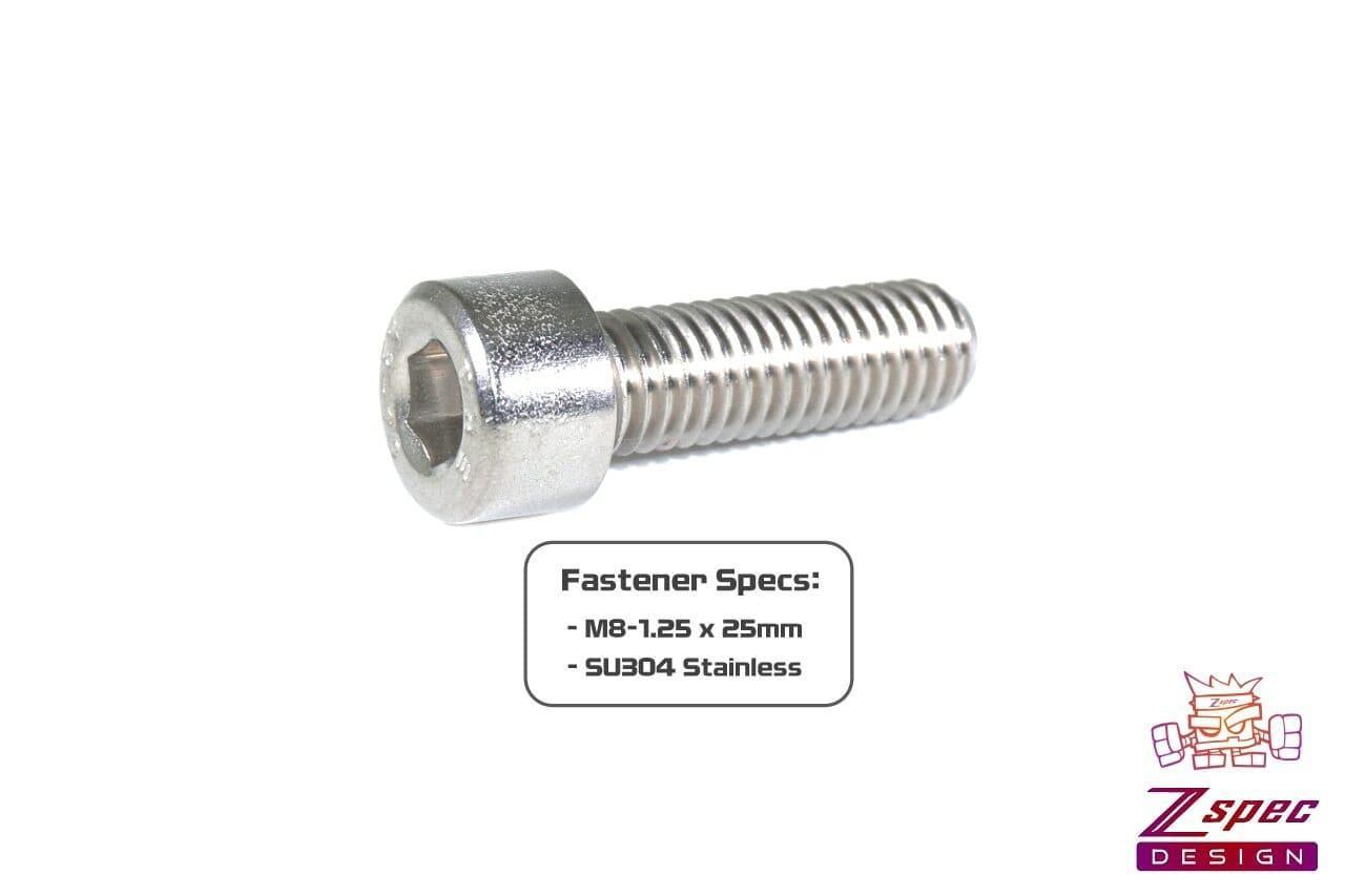 ZSPEC M8-1.25x25mm Socket-Cap SHSC Fasteners, SUS304 Stainless, 10-Pack - ZSD-005046-  DRIVEN - 2