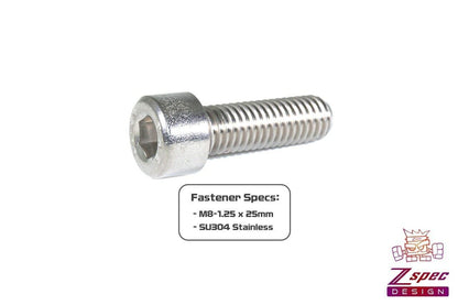 ZSPEC M8-1.25x25mm Socket-Cap SHSC Fasteners, SUS304 Stainless, 10-Pack - ZSD-005046-  DRIVEN - 2