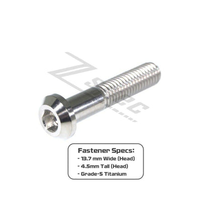 ZSPEC M8-1.25x40mm Dress Up Bolt® Fastener, Angled Head, Titanium Grade-5, Per Each - ZSD-192487-ZSD-192494-ZSD-192500-ZSD-192517-ZSD-192524-  DRIVEN - 2