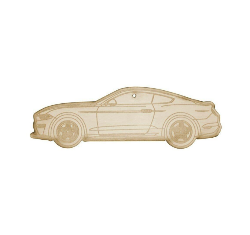 ZSPEC Laser-Engraved Wood Ornament, Style: Ford Mustang S550-Style, 5" - ZSD-006210-  DRIVEN - 1