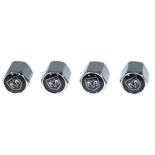 Chrome Valve Stem Tire Caps, Style: Dodge RAM - ZSD-374418-  DRIVEN - 1